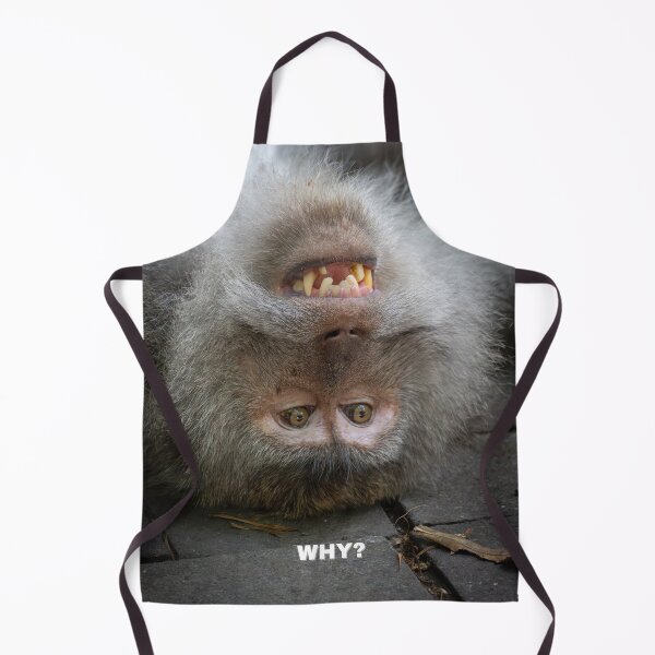 Item preview, Why Though? Confused Monkey Meme – Existential Crisis Funny Animal designed and sold by WildFrameNature.
