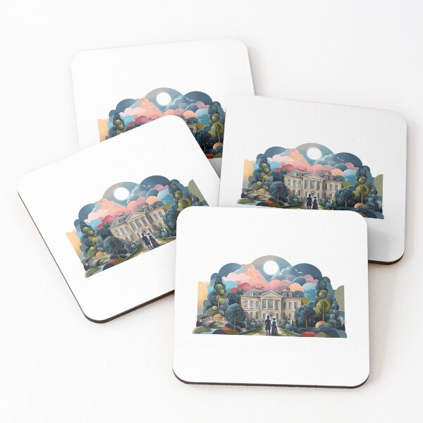 Item preview, Pride And Prejudice Pemberley Estate Moonlight Romance Art designed and sold by Fenay Designs.