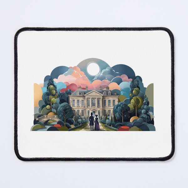 Item preview, Pride And Prejudice Pemberley Estate Moonlight Romance Art designed and sold by Fenay Designs.