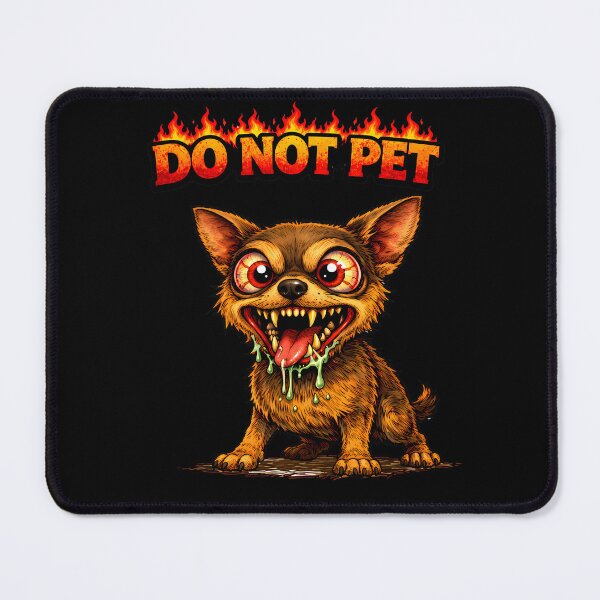 Item preview, Do Not Pet Crazy Chihuahua Funny Aggressive Dog Dark Humor Cartoon designed and sold by AuraloomAtelier.