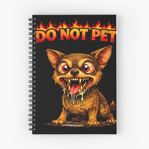 Item preview, Do Not Pet Crazy Chihuahua Funny Aggressive Dog Dark Humor Cartoon designed and sold by AuraloomAtelier.