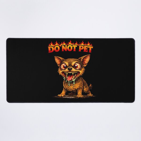 Item preview, Do Not Pet Crazy Chihuahua Funny Aggressive Dog Dark Humor Cartoon designed and sold by AuraloomAtelier.