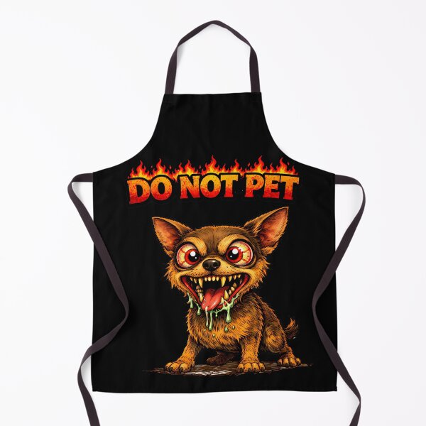 Item preview, Do Not Pet Crazy Chihuahua Funny Aggressive Dog Dark Humor Cartoon designed and sold by AuraloomAtelier.