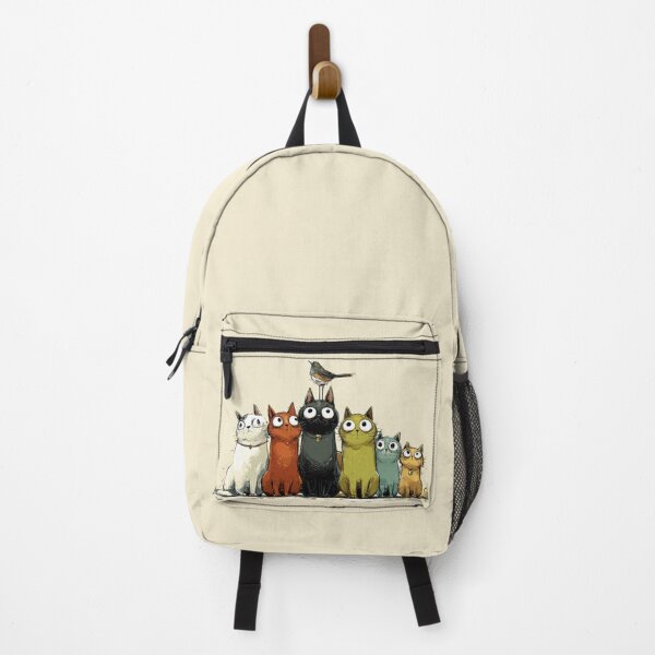 Item preview, Cats standing with a bird on top designed and sold by anytka.