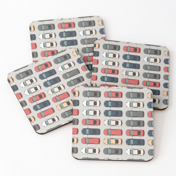 Item preview, Top View Colorful Cars Seamless Pattern designed and sold by Midnight Veil Designs.