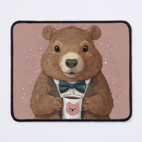 Item preview, Cute Kawaii Capybara Bow Tie designed and sold by Glitchart66.