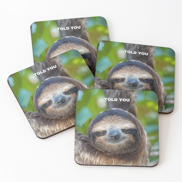 Item preview, Told You Sloth Meme – Funny Sarcastic Relatable Animal Humor designed and sold by WildFrameNature.