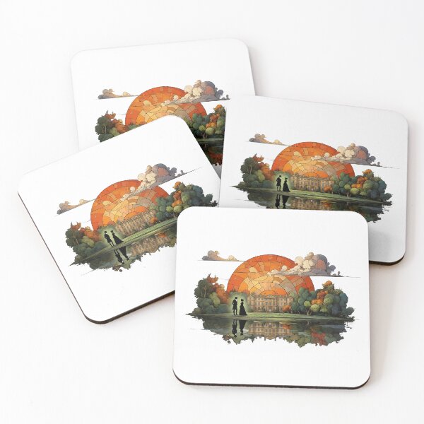 Item preview, Stained Glass Pemberley Sunset Pride And Prejudice Art designed and sold by Fenay Designs.