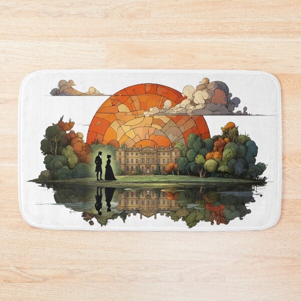 Item preview, Stained Glass Pemberley Sunset Pride And Prejudice Art designed and sold by Fenay Designs.