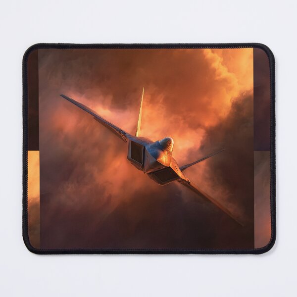 Item preview, Supersonic Stealth Jet Fighter in Fire Sky - Military Art designed and sold by MouradStudio.