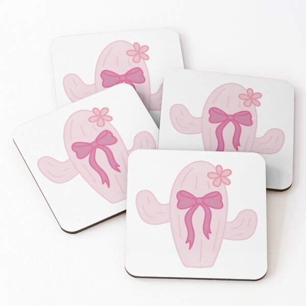 Item preview, Cute Pink Cactus with Bow and Flower designed and sold by winterpumpkin.