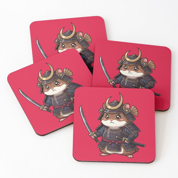 Item preview, Fierce Hamster Samurai Warrior - Chibi Anime Japan Mascot T-Shirt designed and sold by WalterAdd.