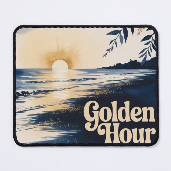 Item preview, Beach Night Sunset Golden Hour Landscape designed and sold by JediKittenWars.