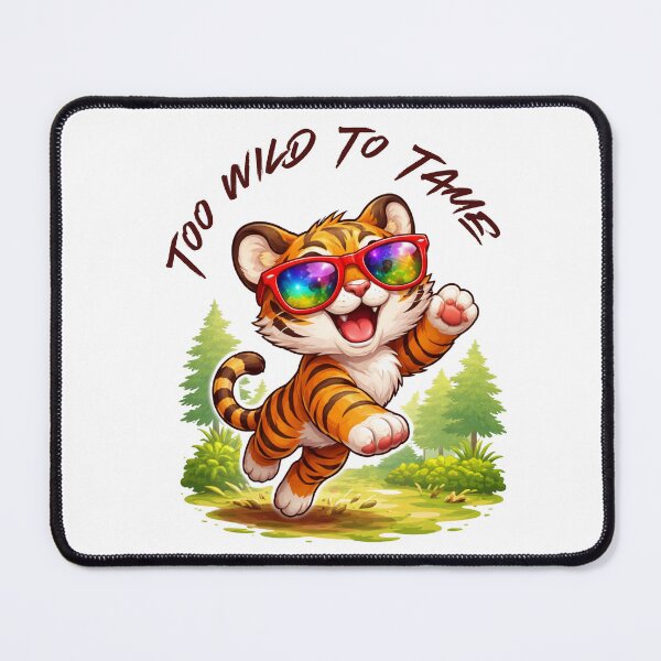 Item preview, To Wild to Tame Dopamine Streetwear Aesthetic Tiger designed and sold by Cana Creations.