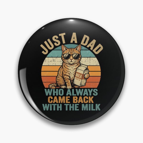 Item preview, Cat Papa Just A Dad Who Always Came Back with The Milk Funny designed and sold by OlakunleOloroz.