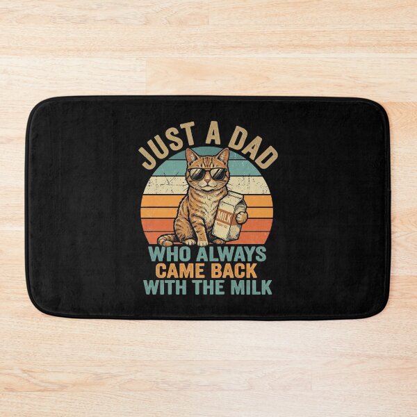 Item preview, Cat Papa Just A Dad Who Always Came Back with The Milk Funny designed and sold by OlakunleOloroz.
