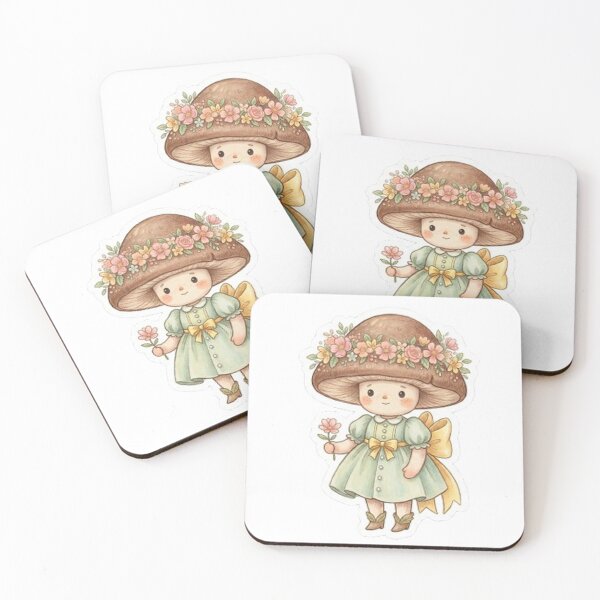 Item preview, Cute Flower Mushroom fairys designed and sold by sanawnaw154.
