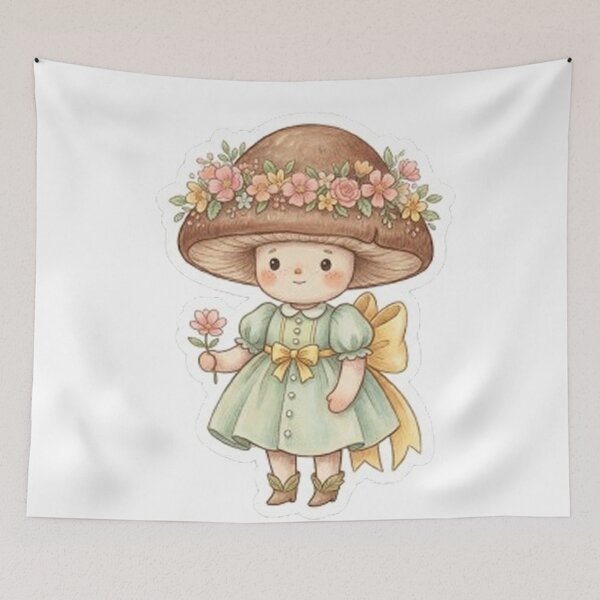 Item preview, Cute Flower Mushroom fairys designed and sold by sanawnaw154.