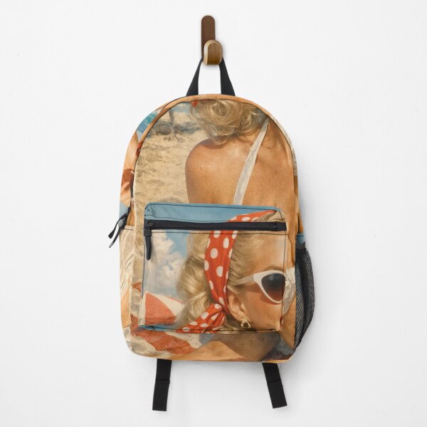 Item preview, Retro Summer Glam – Vintage Beach Scene designed and sold by ForeverPrintsOK.