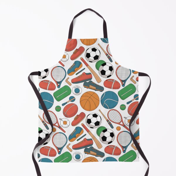 Item preview, Colorful Sports Equipment Seamless Pattern designed and sold by Midnight Veil Designs.