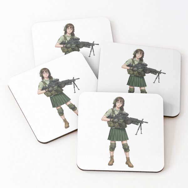 Item preview, Machine Gun Girl designed and sold by RAWLIFEGRAPHIC.