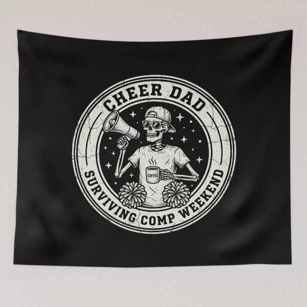 Item preview, Cheer Dad Surviving Comp Weekend Funny Fathers Day Cheer Dad designed and sold by OlakunleOloroz.