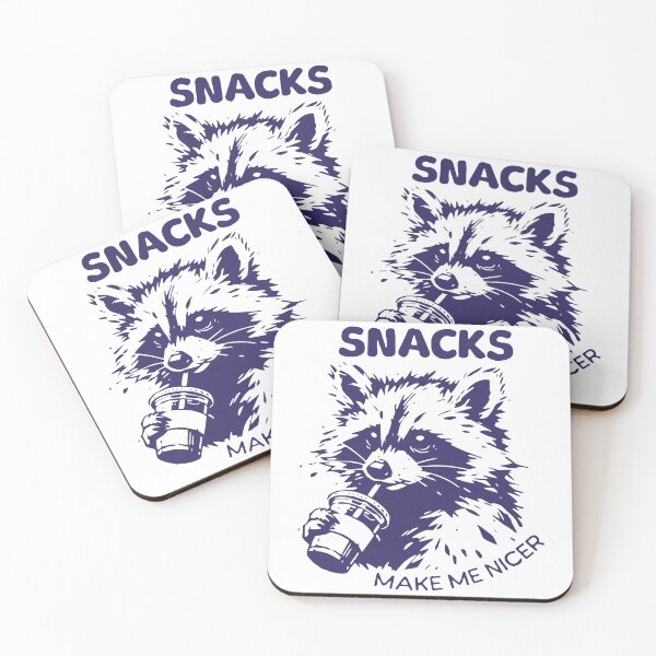 Item preview, Snacks Make Me Nicer designed and sold by Angry Swan Designs.