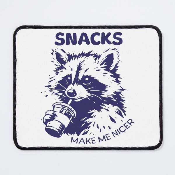 Item preview, Snacks Make Me Nicer designed and sold by Angry Swan Designs.
