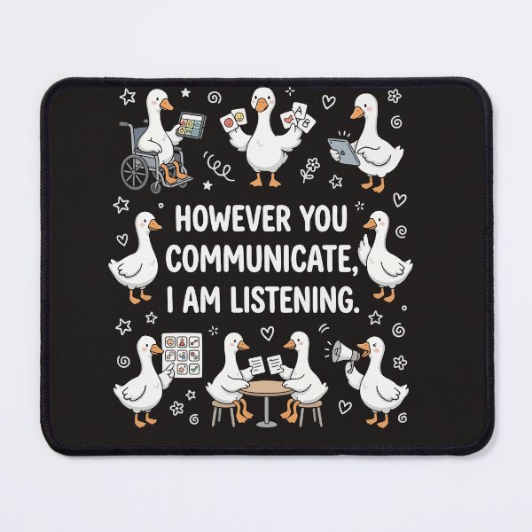 Item preview, Speech Therapy However You Communication I'm Listening AAC SLP Silly Goose  designed and sold by Fliflat.