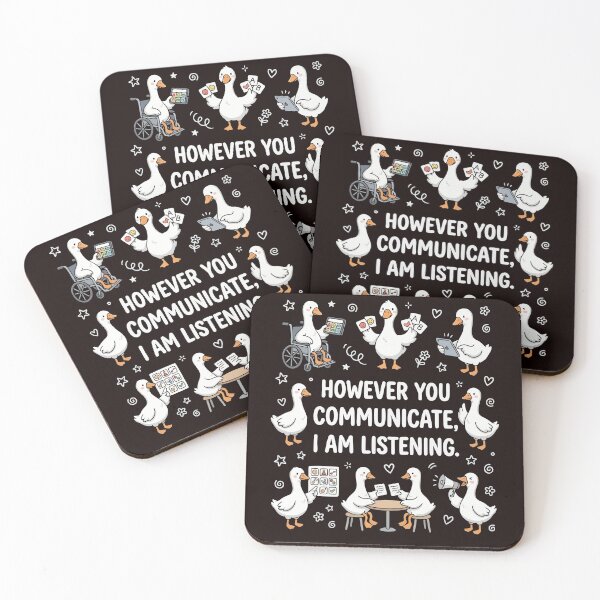 Item preview, Speech Therapy However You Communication I'm Listening AAC SLP Silly Goose  designed and sold by Fliflat.
