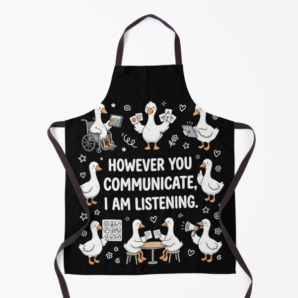 Item preview, Speech Therapy However You Communication I'm Listening AAC SLP Silly Goose  designed and sold by Fliflat.