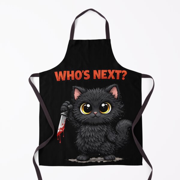 Item preview, Cute But Psycho Killer Cat Funny Dark Humor Cartoon Who’s Next Design designed and sold by AuraloomAtelier.