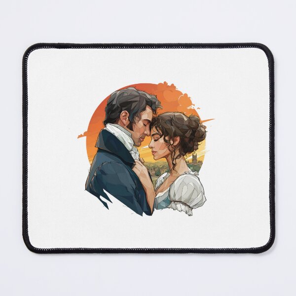 Item preview, Geometric Pride And Prejudice Mr Darcy Elizabeth Bennet designed and sold by Fenay Designs.