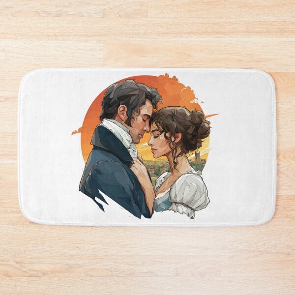 Item preview, Geometric Pride And Prejudice Mr Darcy Elizabeth Bennet designed and sold by Fenay Designs.