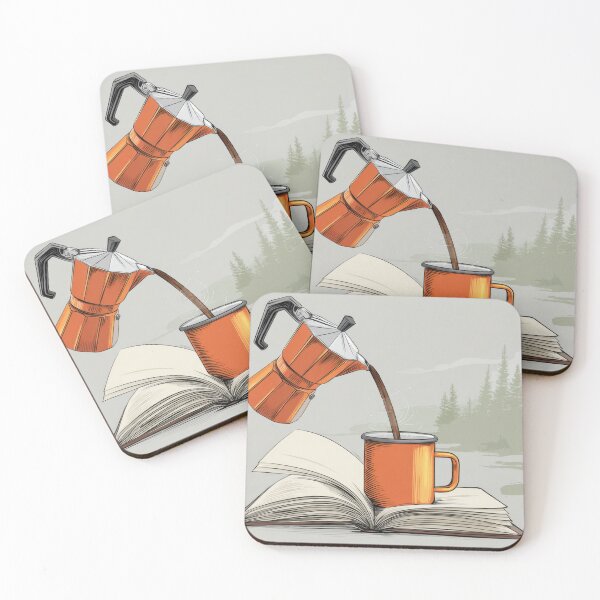 Item preview, Brewing coffee while reading a book designed and sold by anytka.