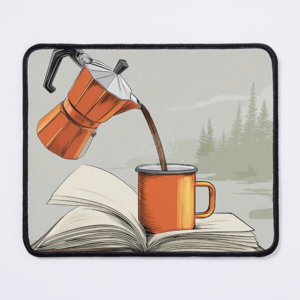 Item preview, Brewing coffee while reading a book designed and sold by anytka.