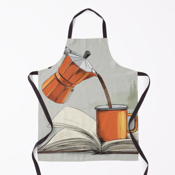 Item preview, Brewing coffee while reading a book designed and sold by anytka.