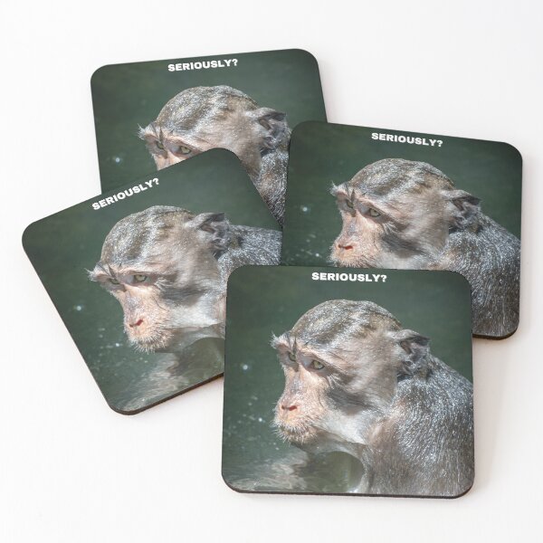 Item preview, Seriously Monkey Meme – Funny Annoyed Reaction Animal designed and sold by WildFrameNature.