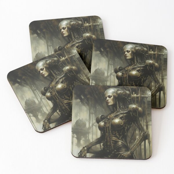 Item preview, Futuristic Transhumanism Art designed and sold by FunkyPunkz.
