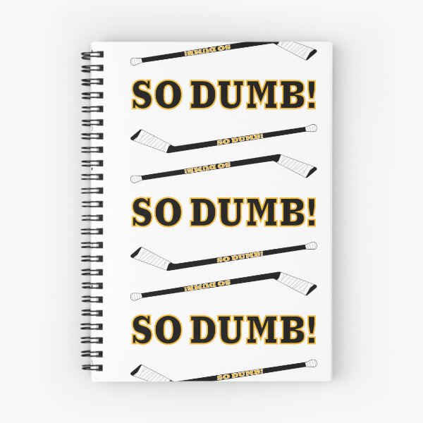 Item preview, SO DUMB! with sticks. In Boston Bruin colors. designed and sold by Hattrixz.