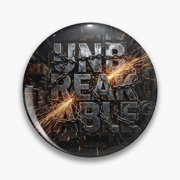 Item preview, Unbreakable Gritty Motivational Industrial Quote Art designed and sold by MouradStudio.