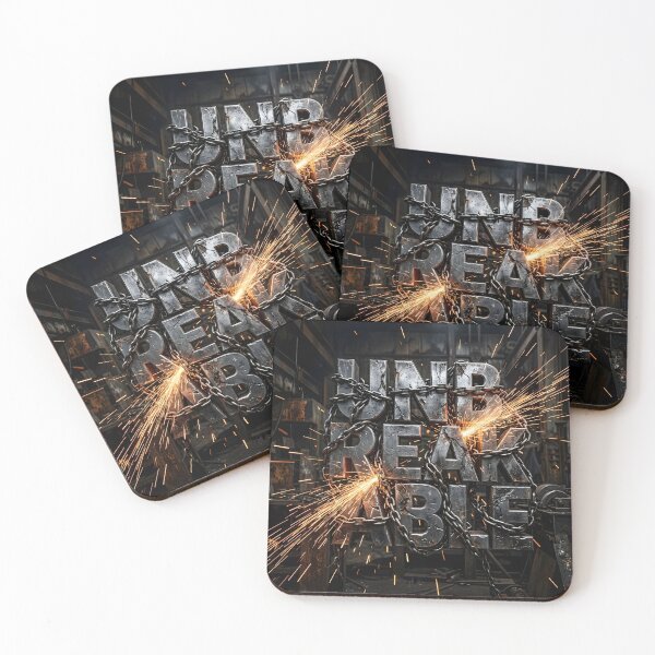 Item preview, Unbreakable Gritty Motivational Industrial Quote Art designed and sold by MouradStudio.