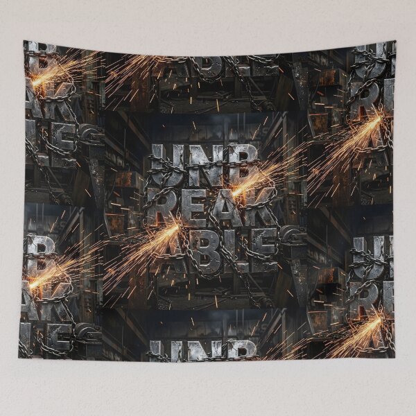 Item preview, Unbreakable Gritty Motivational Industrial Quote Art designed and sold by MouradStudio.