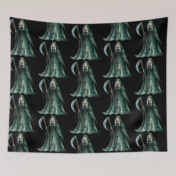 Item preview, Heiress of nature magic, druid woman with scythe designed and sold by LiskoDesign.