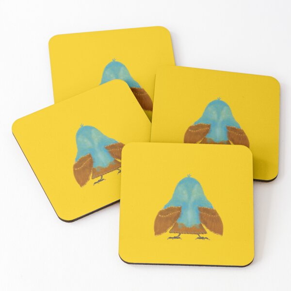 Item preview, The back of a cute blue bird designed and sold by greenPQBstudio.