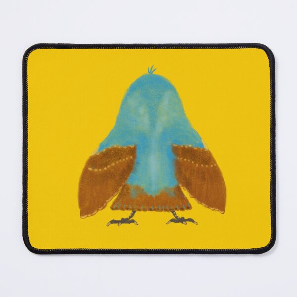 Item preview, The back of a cute blue bird designed and sold by greenPQBstudio.