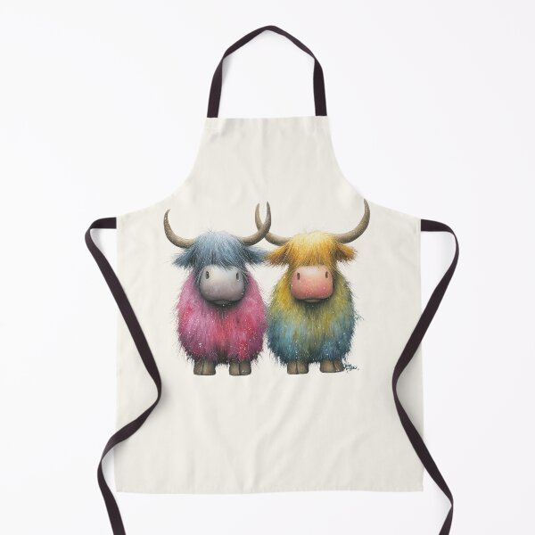 Item preview, Cute HiGHLaND SCoTTiSH CoWS ' The Tartan Coos ' Designs BY SHiRLeY MacARTHuR designed and sold by Shirley MacArthur Art.