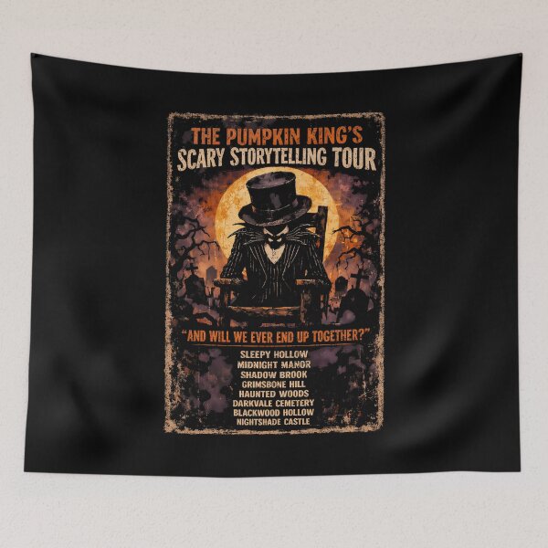 Item preview, Pumpkin King Worn Vector Spooky Story Tour Poster designed and sold by agearb.