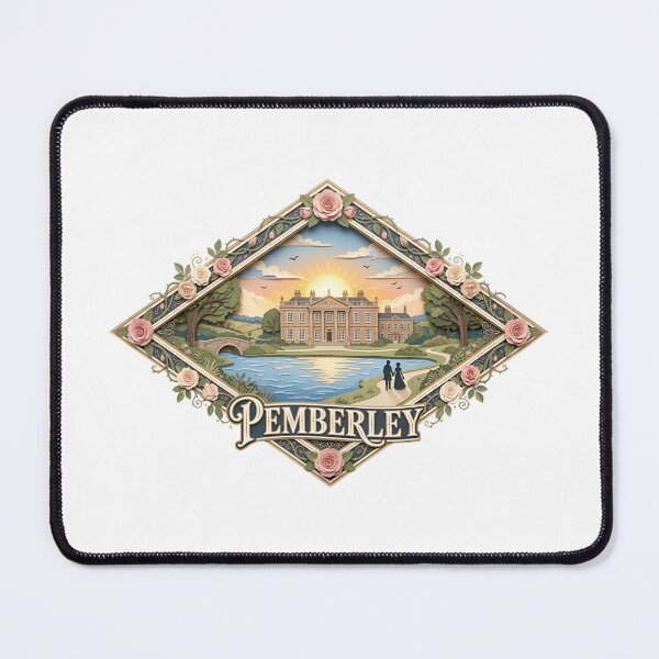 Item preview, Pemberley Floral Estate Pride And Prejudice Jane Austen designed and sold by Fenay Designs.