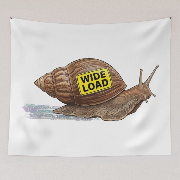 Item preview, Wide Load Giant African Land Snail Warning designed and sold by Petzzz.
